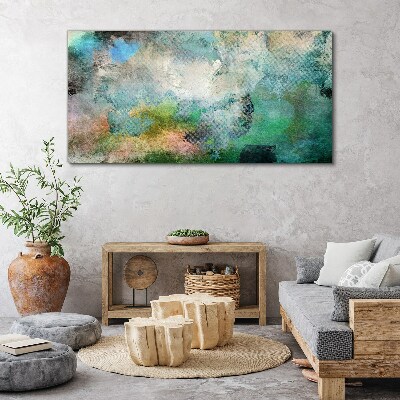 Tablou canvas Compoziție abstractă în nuanțe de verde