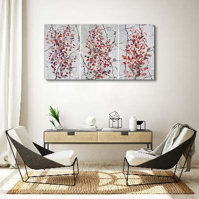 Tablou canvas Frunze de toamnă pe un fundal de marmură