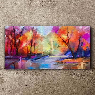 Tablou canvas Peisaj colorat de toamnă