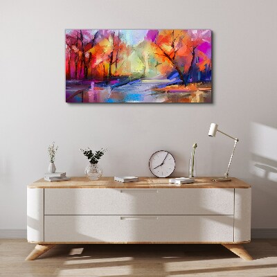Tablou canvas Peisaj colorat de toamnă