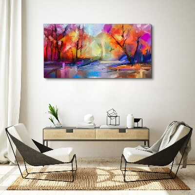 Tablou canvas Peisaj colorat de toamnă