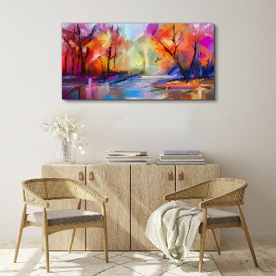 Tablou canvas Peisaj colorat de toamnă