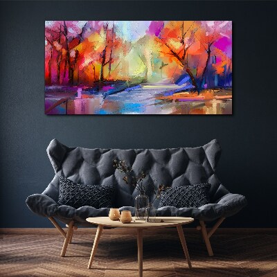Tablou canvas Peisaj colorat de toamnă