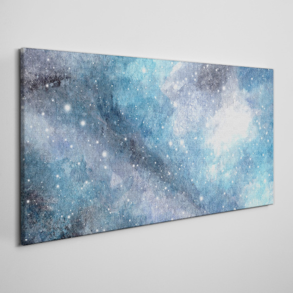 Tablou canvas Nebuloasă cosmică în nuanțe de albastru