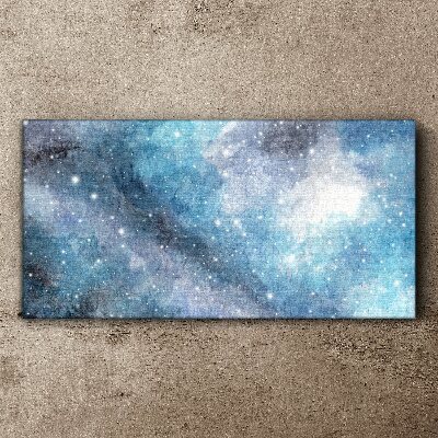 Tablou canvas Nebuloasă cosmică în nuanțe de albastru