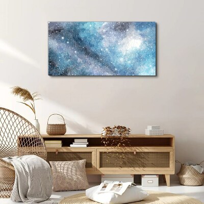 Tablou canvas Nebuloasă cosmică în nuanțe de albastru