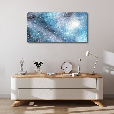 Tablou canvas Nebuloasă cosmică în nuanțe de albastru