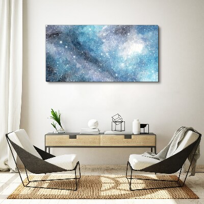 Tablou canvas Nebuloasă cosmică în nuanțe de albastru