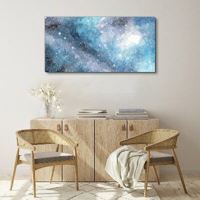 Tablou canvas Nebuloasă cosmică în nuanțe de albastru
