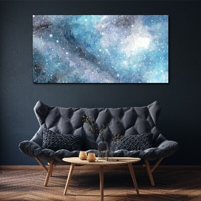 Tablou canvas Nebuloasă cosmică în nuanțe de albastru