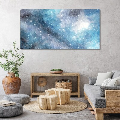 Tablou canvas Nebuloasă cosmică în nuanțe de albastru