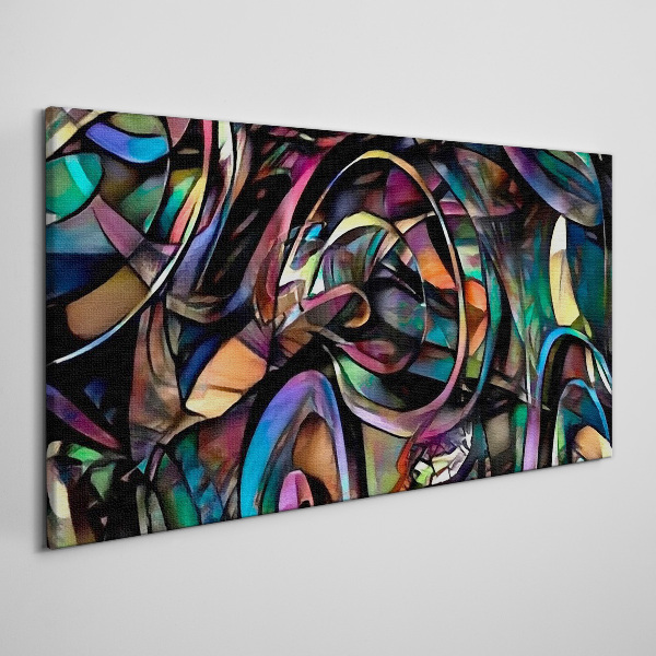 Tablou canvas Abstracții colorate în sticlă