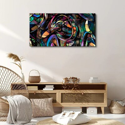 Tablou canvas Abstracții colorate în sticlă