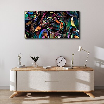 Tablou canvas Abstracții colorate în sticlă