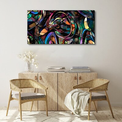 Tablou canvas Abstracții colorate în sticlă