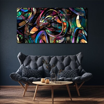 Tablou canvas Abstracții colorate în sticlă