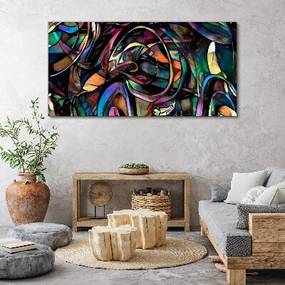 Tablou canvas Abstracții colorate în sticlă