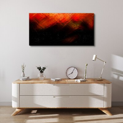 Tablou canvas Apus de soare în foc