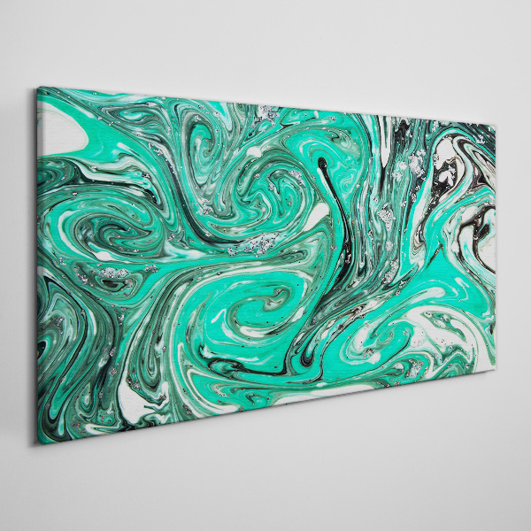 Tablou canvas Turcoaz vârtej de abstractizare