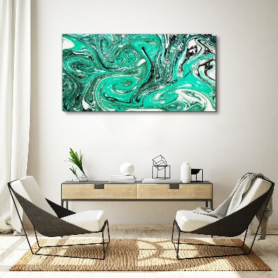 Tablou canvas Turcoaz vârtej de abstractizare