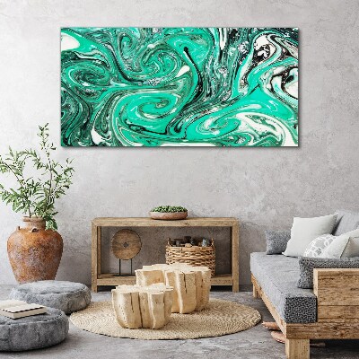 Tablou canvas Turcoaz vârtej de abstractizare