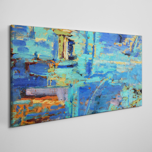 Tablou canvas Compoziție abstractă în tonuri de albastru