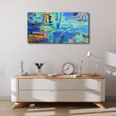 Tablou canvas Compoziție abstractă în tonuri de albastru