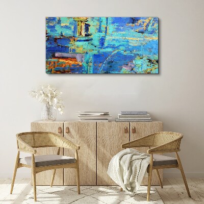 Tablou canvas Compoziție abstractă în tonuri de albastru