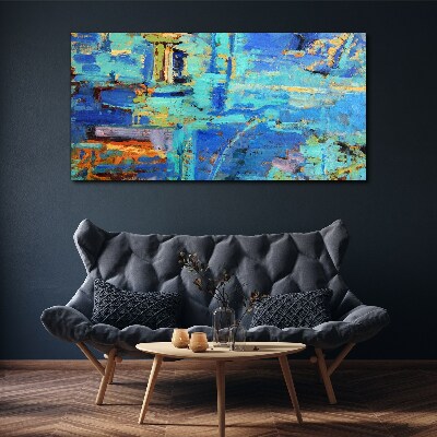Tablou canvas Compoziție abstractă în tonuri de albastru