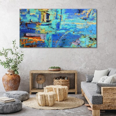 Tablou canvas Compoziție abstractă în tonuri de albastru