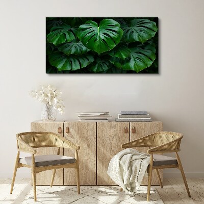 Tablou canvas Simfonia verde a frunzelor de Monstera