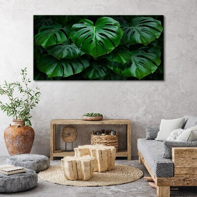 Tablou canvas Simfonia verde a frunzelor de Monstera