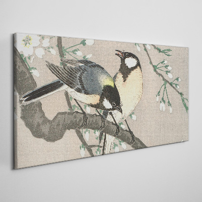 Tablou canvas Păsări pe o ramură