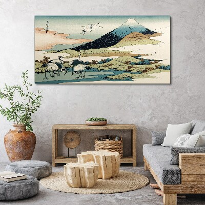 Tablou canvas Macarale lângă un munte