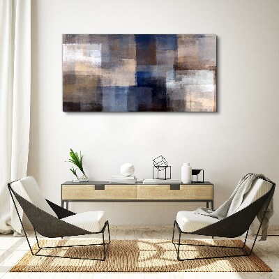 Tablou canvas Mozaic abstract în nuanțe de albastru
