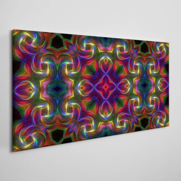 Tablou canvas Un mozaic colorat de modele luminoase