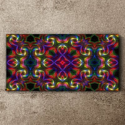 Tablou canvas Un mozaic colorat de modele luminoase
