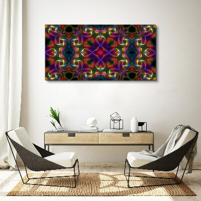 Tablou canvas Un mozaic colorat de modele luminoase