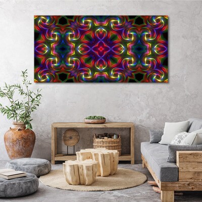Tablou canvas Un mozaic colorat de modele luminoase