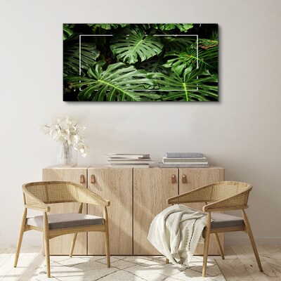 Tablou canvas frunze de plante cu flori