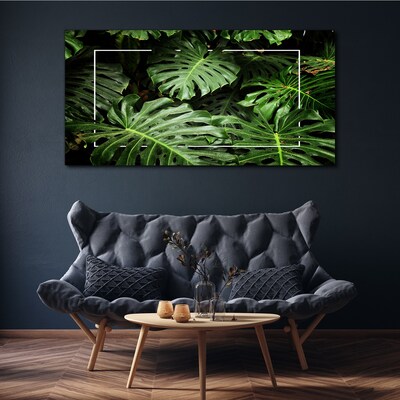 Tablou canvas frunze de plante cu flori