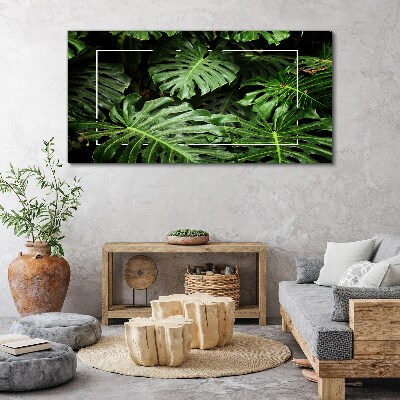 Tablou canvas frunze de plante cu flori