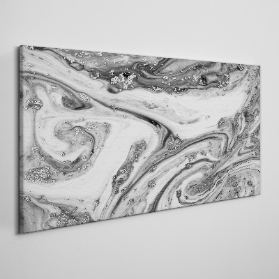 Tablou canvas Vârtejele monocromatice cu accente metalice