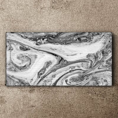 Tablou canvas Vârtejele monocromatice cu accente metalice