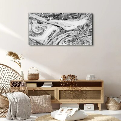 Tablou canvas Vârtejele monocromatice cu accente metalice