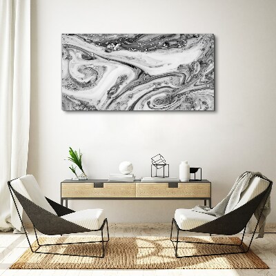 Tablou canvas Vârtejele monocromatice cu accente metalice