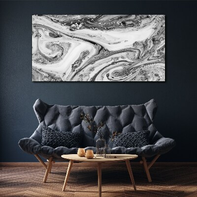 Tablou canvas Vârtejele monocromatice cu accente metalice