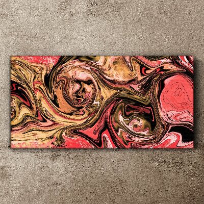 Tablou canvas Vârtejele abstracte în nuanțe de roz