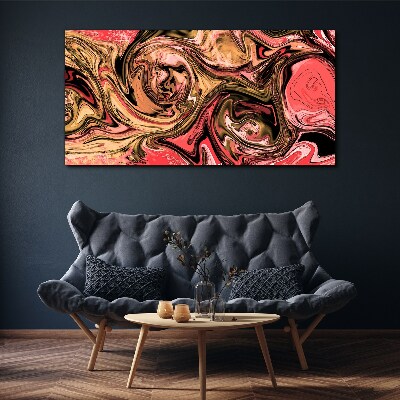 Tablou canvas Vârtejele abstracte în nuanțe de roz