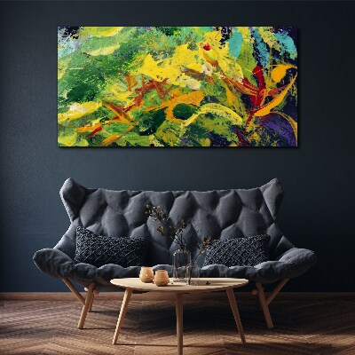 Tablou canvas flori de abstractie